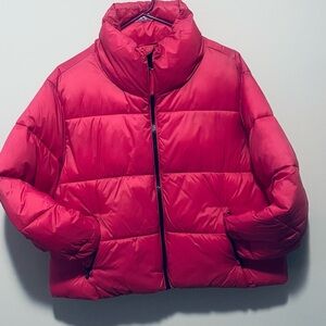 Old Navy Women's Puffer Jacket - Bright Pink